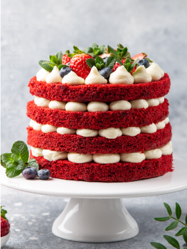 CREME CAKE BASE MIX – RED VELVET